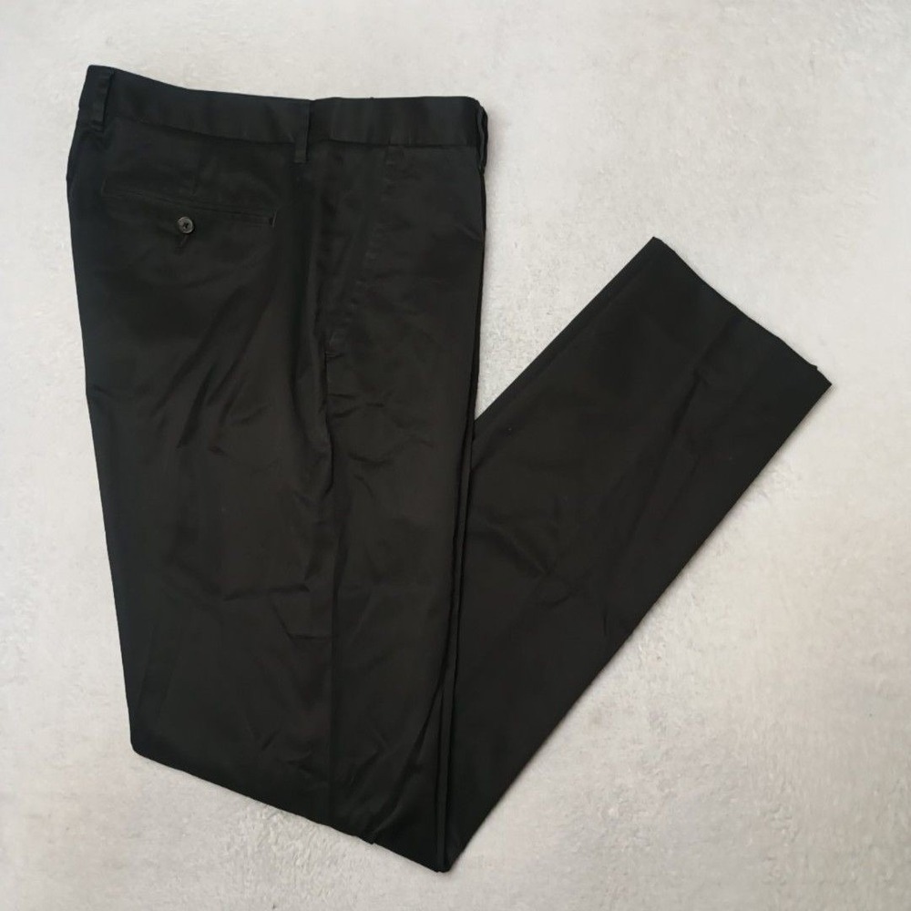 Bonobos Pant Men 36x34 Black Dress Athletic Flat Stretch Tuesday Workday Warrior